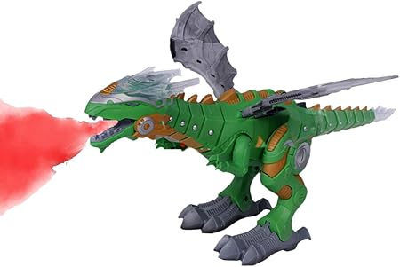 Amazon ミストスプレー恐竜ロボット玩具 電気玩具大型ウォーキングスプレー恐竜ロボット 機械式恐竜モデル玩具 赤色光とリアルなサウンド 電動 ロボット おもちゃ