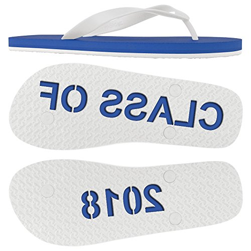 FlipSidez Womens Class Of 2018 Sand Imprint Flip Flops