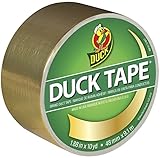 Duck Brand 280723 Metallic Color Duct Tape, Gold, 1.88 Inches x 10 Yards, Case of 6 Rolls