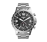 Fossil Hybrid Smartwatch - Q Nate Stainless Steel