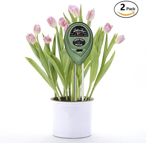 Soil pH Meter, 3-in-1 Soil Tester Kit with Moisture, pH Value and Light Sensor for Indoor &amp; Outdoor Plants Care, Easy to Use and Fast Read, A Must-Add to Garden &amp; Lawn(No Battery Needed)
