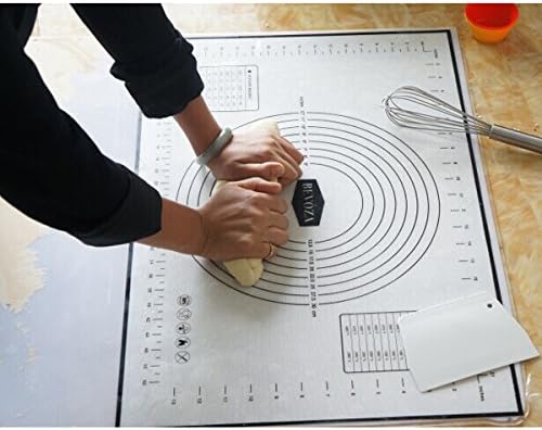 JoShop 60x40cm Platinum Silicone Dough Fondant Mat Glass Fiber Reinforced