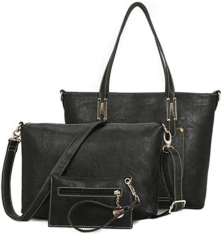Keller Women's Genuine Soft Leather Handbag Tote Elegent Shoulder Bags With Clutch Crossbody Bag-C3