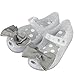 iFANS Girls Princess Mary Jane Cloth Bow Jelly Shoes Flats(Toddler Little Kids)
