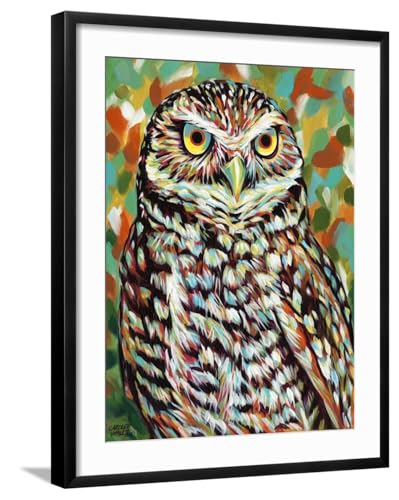 ART.COM Wall Art Print Fury Feather Friends II on Black Frame by Carolee Vitale…
