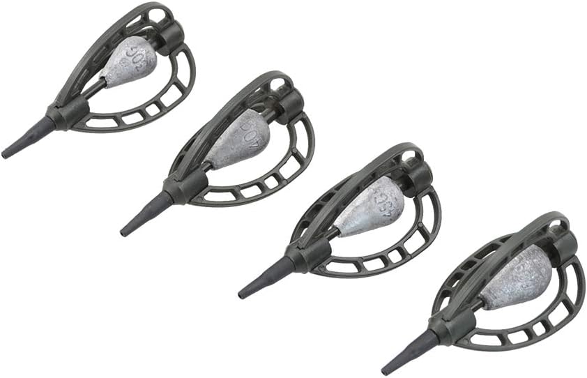 Hirisi Tackle Bulk Packs of 10 Inline Carp Method Feeder Assorted Method Fishing Feeder 30g 40g 45g 60g
