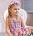 Dolyacrystal Crown Flower Women Baby Girl White Pink Handmade