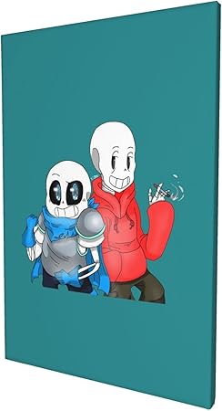 Amazon Co Jp アンダーテール Undertale サンズ パピルス アートパネル インテリア絵画 装飾画 アート パネル絵 フレーム装飾画 キャンバス絵画 アートボード 玄関に飾る 部屋飾り ソファの背景絵画 木枠付きの完成品 Generic