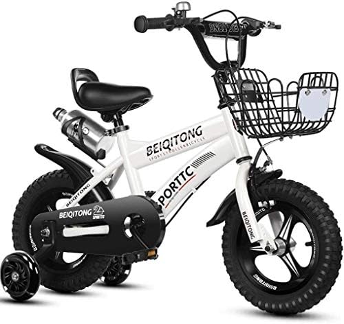 自転車 子供の自転車2 4 6歳男の子と女の子の自転車 スポーツ自転車 白 Size 14in 百貨店