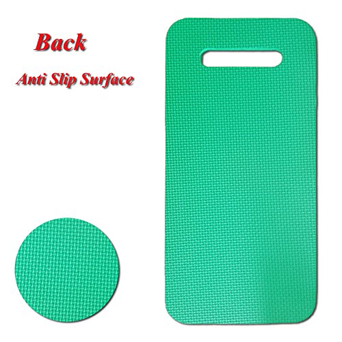 Hongwo 2 Pack EVA Foam Kneeler Pad Floral Print Extra Thick Garden Kneeling Cushion Knee Mat for Baby Bath, Prayer, Yoga, Gym- 16"x8"x1"- Green - Thumbnail 3
