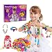Happytime Snap Pop Beads Girls Toy 180 Pieces DIY Jewelry Kit Fashion Fun for Necklace Ring Bracelet Art Crafts Gifts Toys for 3, 4, 5, 6, 7 ,8 Year Old Kids Girls primary
