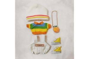 MINGSOLDIER Plush Doll Clothes 20cm Doll Clothes Plush Doll 20cm Clothes 7.9" / 20cm Doll Clothes Cotton Doll Clothes Dolls Accessories Suit 5pc No Doll No Shoes