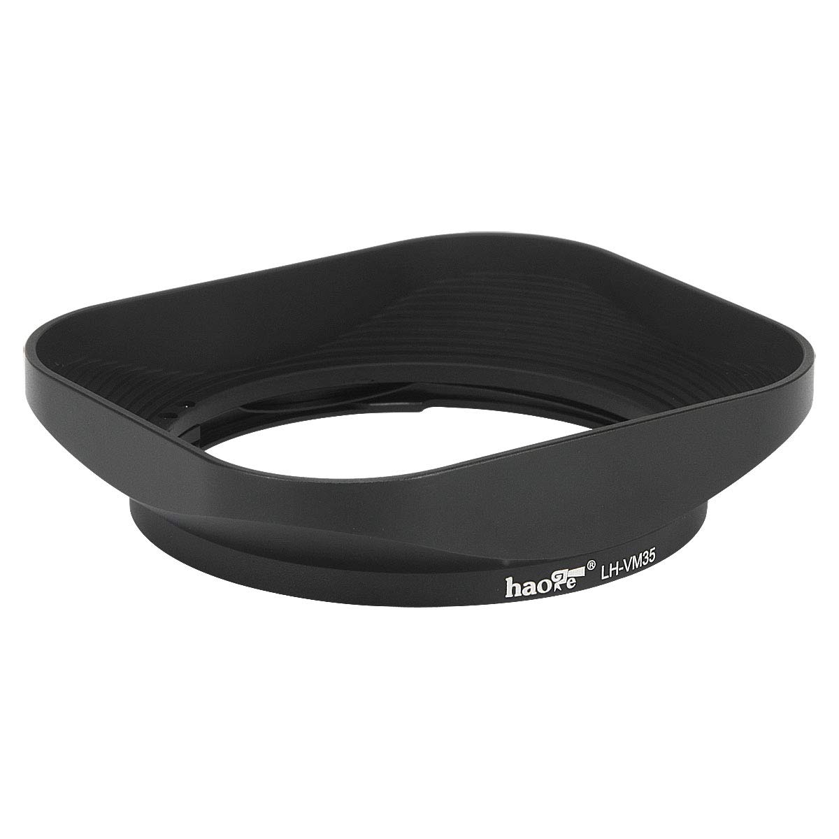 Haoge LH-VM35 Bayonet Metal Rectangular Square Lens Hood for Voigtlander Nokton Aspherical ASPH 40mm f/1.2 VM, 35mm f1.2 VM, 50mm f1.2 VM Leica M LM Mount Lens Replaces LH-8 Black