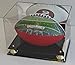 DisplayGifts UV Protection Football Display Case Holder Stand with Mirrored Backing