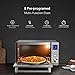 Willsence Toaster Oven 4 Slice, Utility Convection Stainless Steel with Timer/ Toast / Bake /Broil Settings, Convenient Digital Function Display with 1600W Efficient Heating