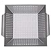 Smaid Vegetable Grill Basket - Large Stainless Steel Veg Grill Basket for Kitchen Works On Gas Wok Or Smoker-Kitchenware for Stir Fry Grilling Fish, Seafood, Kabob, Pizza, Veggies & Fruit
