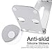 Adjustable Tablet Stand, Amoner [Aluminum alloy] Dual Foldable Phone Stand Holder Playstand for Apple iPad Pro/Air/mini, iPhone, Tablets, Nintendo Switch, Kindle, E-readers and others - Silver