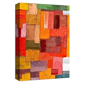 Canvas Wall Art Abstract Ink Watercolor Collage Painting Artwork for Home Prints Framed - 12x18 inches
