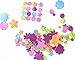 TECH-P Creative Life Self-Adhesive EVA Foam Shapes Sticker,Craft Foam Stickers for Embellish Cards, Posters, Scrapbooks and More-About 300 PCS (Flower)