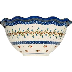 Polish Pottery Ceramika Boleslawiec 0413/166 5-3/4-Cup Bowl Fala, Small