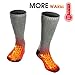 HZ009567 Miiu Men Women Electric Heated Socks Thermal Insulated Sock Battery Powered Heat Sox,Winter Warm Heat Socks Kit for Chronically Cold Feet,Climbing Hiking Foot Warmer(Battery not Included)