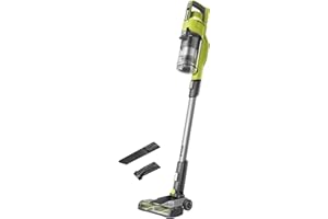 RYOBI 18 V ONE+ RSV18-0 Cordless Floor Vacuum Cleaner (30 AirWatt Suction Power, 820 l/min Airflow, 24 cm Wide Floor Nozzle, without Battery and Charger), Green