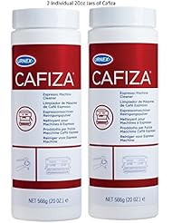 Urnex Cafiza Espresso and Coffee Machine Cleaner Powder - 20 Ounce - Bottle 2 Pack - Professional Coffee Cleaning System