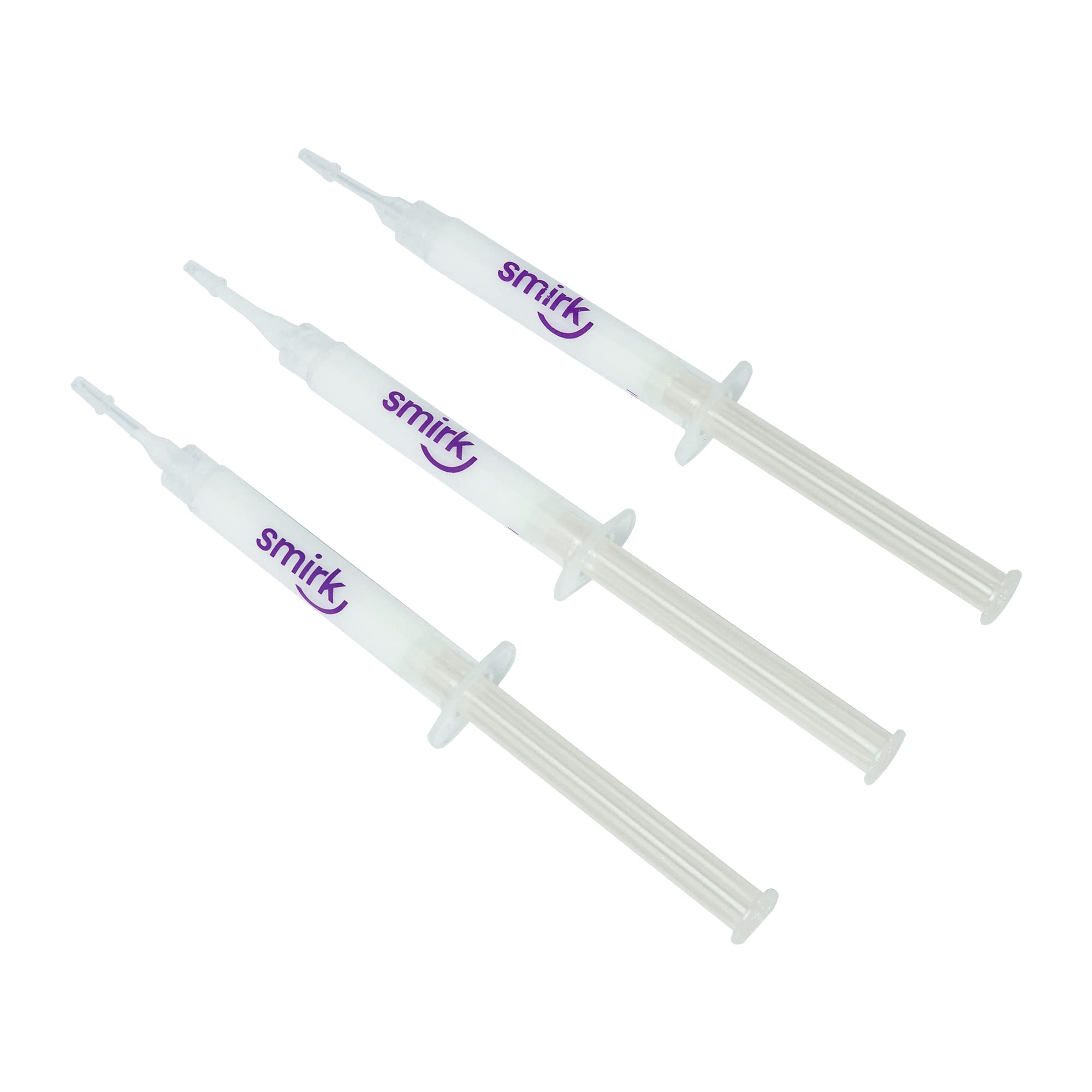 Smirk Refill Gel (3 Syringes, 12 Applications) - Peroxide-Free Teeth Whitening Refill Gels for Smirk Teeth Whitening Kits, Contains 12 Treatment Applications