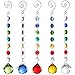 H&D 5pcs Chandelier Crystal Ball Prism Decorations Rainbow Maker Collection Hanging Crystal Suncatcher for Home Window,Garden Decor (Set 5pcs)