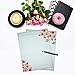 Floral Letter Notes - Perfect Invitations for Bridal Showers, Birthdays, Weddings, Engagement Party, VIP and All Occasions - 100 Set Stationery Writing Paper DIY Invitation Kit - Forget-Me-Not Flowers