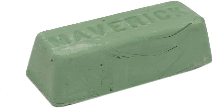1 Pound Green Rouge Extra Fine Buffing Compound for Metal Polishing Aluminum, Stainless Steel, Steel, Jewelry etc. Perfect Bar for Leather Strops.