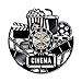 Shinestore Home Theater Cinema Vinyl Record Wall Clock Watch Movie Film Time Clock Popcorn Wall Art Gift for Movie Lover