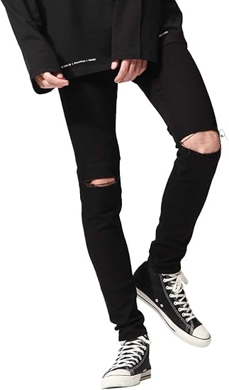 Amazon チープマンデイ Cheap Monday Him Spray Cut Black メンズ ブラック 無地 30 31 ロングパンツ 通販