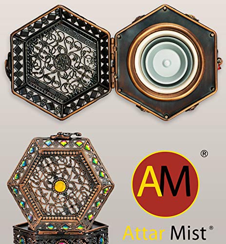 AM Regulator Electric Incense Burner - Oud Frankincense Resin Burner with Adjustable Timer & Storage Drawer
