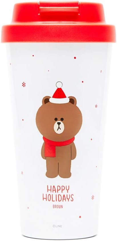 Line Friends Winter Brown Stainless Steel Tumbler 400ml / 13 fl oz