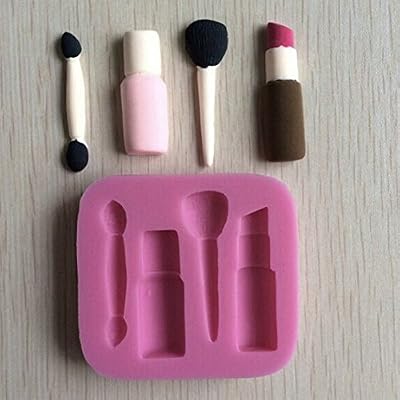 1 Pcs/Makeup Tools Design Lipstick Fondant Cake Molds 3D Silicone Soap Chocolate Candy Decorative baking Bakeware kitchen accessories