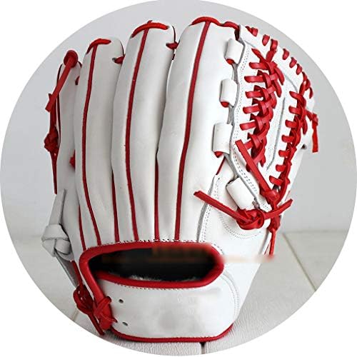 スポーツ 野球用グローブフィールダージェネラルグローブソフトボールグローブユース大人12インチホワイトライトショットグローブ握りやすい初心者に最適 贈答品 Color 12inches Size 白
