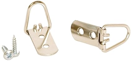 Ganci A Tre Punte Per Quadri Leone Dell'Era - 4 Pezzi Made In Italy Per Appendere Cornici - Foto 2