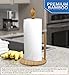 Greenco Counter Top Bamboo Paper Towel Holder, Perfect for Kitchen & Bathroom Organization & Decor