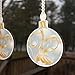 Silver and Gold Christmas Ornaments Static Cling Window Decals Removable and Reusable Holiday Clings