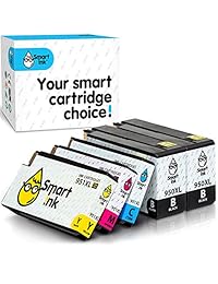 Smart Ink - Cartucho de tinta compatible con HP 950 XL 951 XL (2BK&C M Y 5 Pack Combo) para Officejet Pro 8100 8110 8600 8600 Plus 8600 Premium 8610 8615 8616 8620 8625 8630 8640 8660 251dw 276dw
