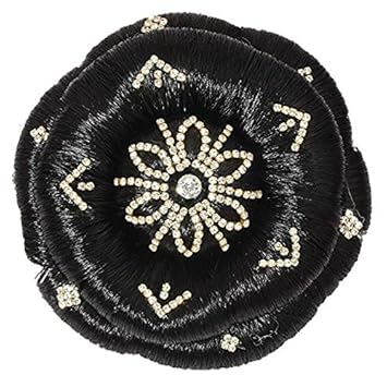 Buy Styling Fashion Synthetic Hair Buns Dark Black Ad Stone Fancy