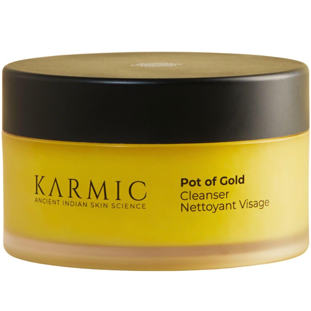 Karmic Skin Pot of Gold Facial Cleanser | Neem-Triphala Ayurvedic Formula | Purifies Pores, Hydrates Skin & Supports Anti-Ageing | Ideal for Dry & Combination Skin | Men & Women | Lasts Upto 4 Months
