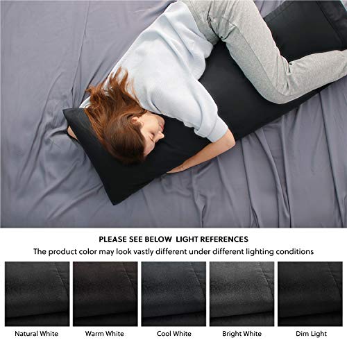 Bedsure Black Body Pillow Cover, Black Body Pillow Case Super Soft and