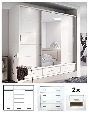 Brand New Modern Bedroom Furniture Set Arti 1 Sliding Door