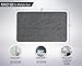 Gorilla Grip Bath Rug 44x26, Thick Soft Absorbent Chenille, Rubber Backing Quick Dry Microfiber Mats, Machine Washable Rugs for Shower Floor, Bathroom Runner Bathmat Accessories Decor, White
