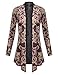 B.I.L.Y BILY Women's Open Front Drape Hem Lightweight Cardigan Floral Print