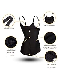 Body de látex para dama con control firme, con cremallera, para entrenar en la cintura, pecho abierto, corsé delgado