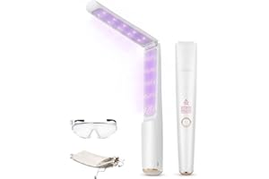 KNIZEN UV Light Sanitizer Wand, Portable UVC Light Disinfector Lamp Chargable Foldable UV Wand for Home Hotel Travel with 20 UV-C LED Beads