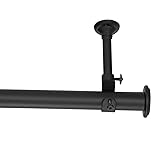 YunNephele Hanging Curtain Rod 108-168 inch Matte